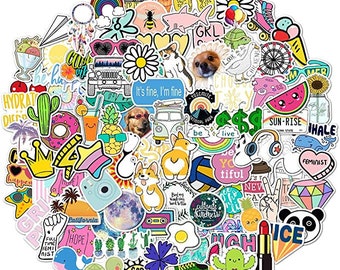 Cute Mixed Stickers (1-50 pieces) Completely random and no repeats!