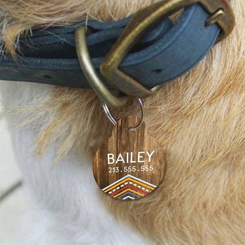 Simple Custom Hand Stamped Dog Tag Dog Tags for Dogs Pet Id Etsy
