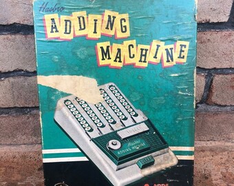 Vintage Hasbro Adding Machine, Vintage Toys, Vintage Games, Collectible Games, 1960s Kids Toy, Vintage Kids Toy Calculator