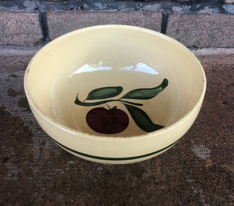 Vintage Watt Ovenware Mixing Bowl Serving Bowl Watt Ovenware Etsy