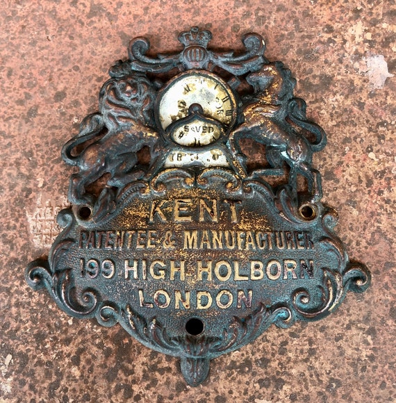 Antique British Copper Plaque, Kent Patentee and … - image 3