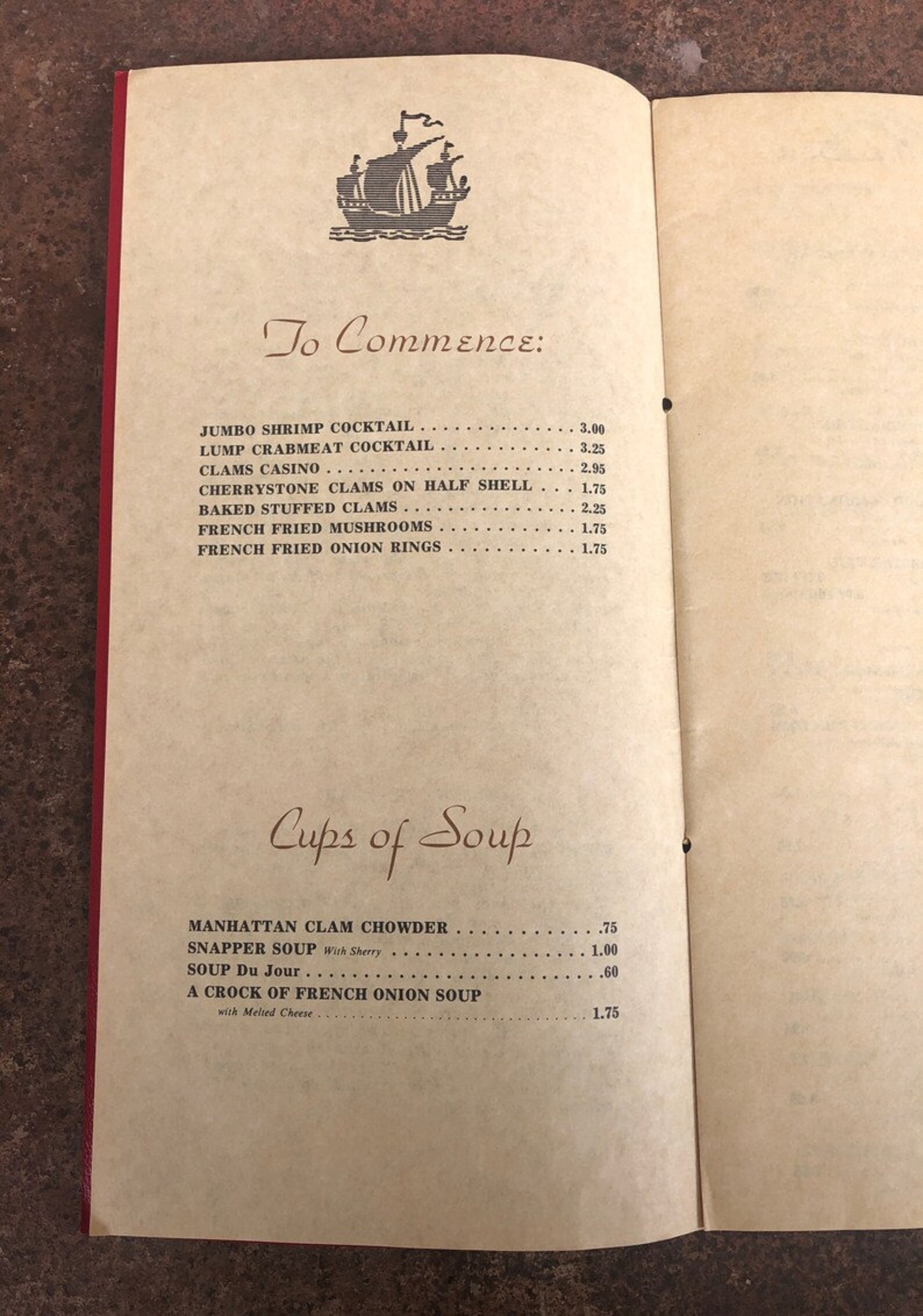 Vintage Crab Trap Menu on the Circle Somers Point New Etsy