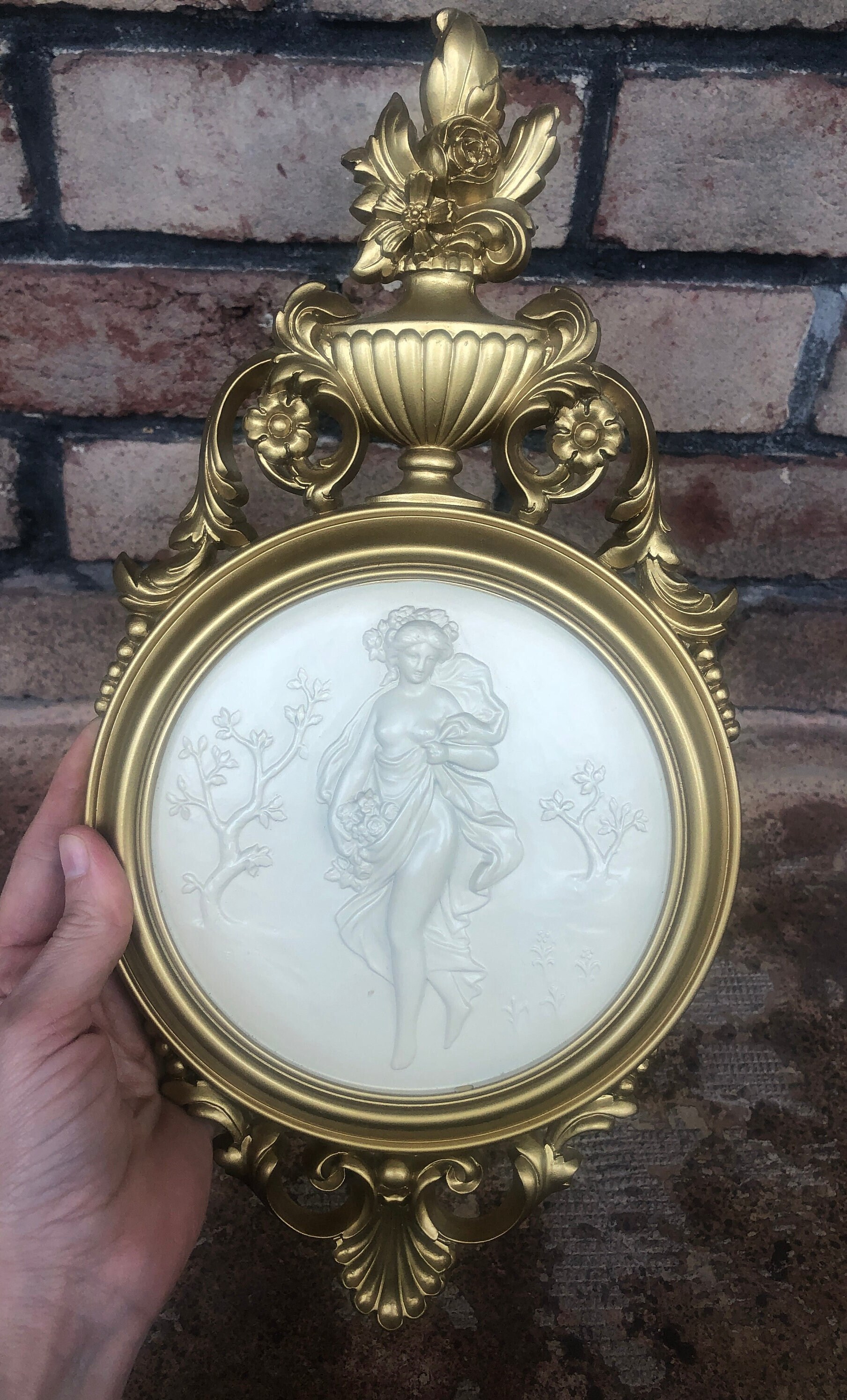 Vintage Syroco Wall Decor Cameo Wall Hangings Summer Etsy