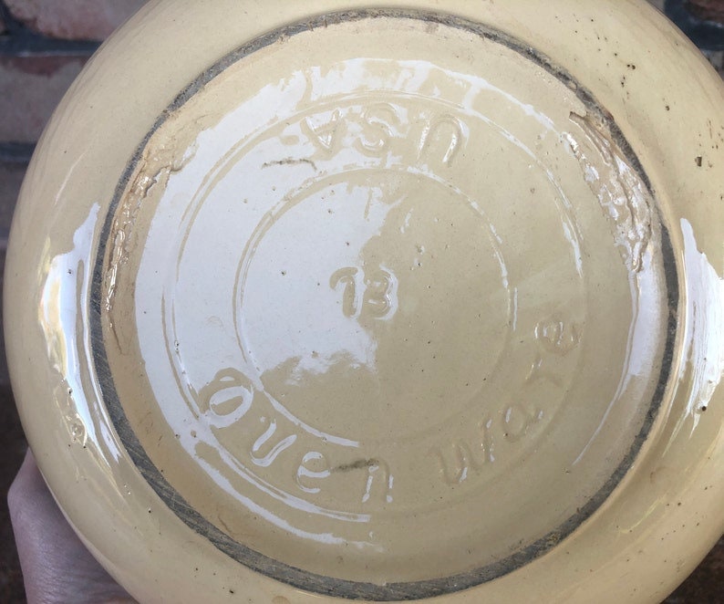 Vintage Watt Ovenware Mixing Bowl Serving Bowl Watt Ovenware Etsy