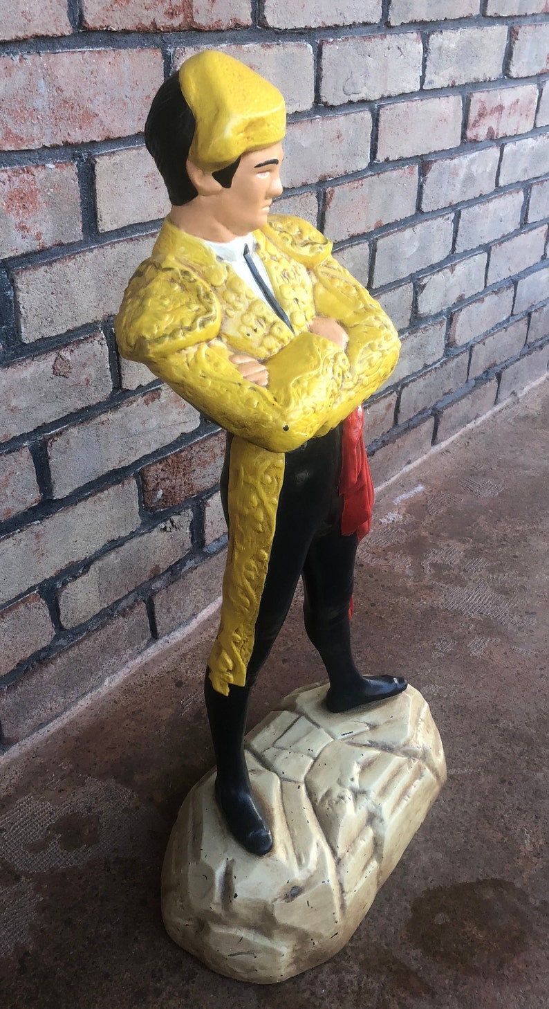 Vintage Matador Statue Matador Figurine Painted Bullfighter | Etsy