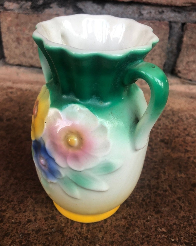 Vintage Small Vase Floral Vase Made in Czechoslovakia Etsy