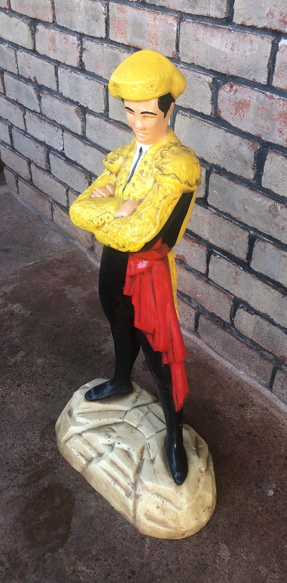 Vintage Matador Statue Matador Figurine Painted Bullfighter - Etsy