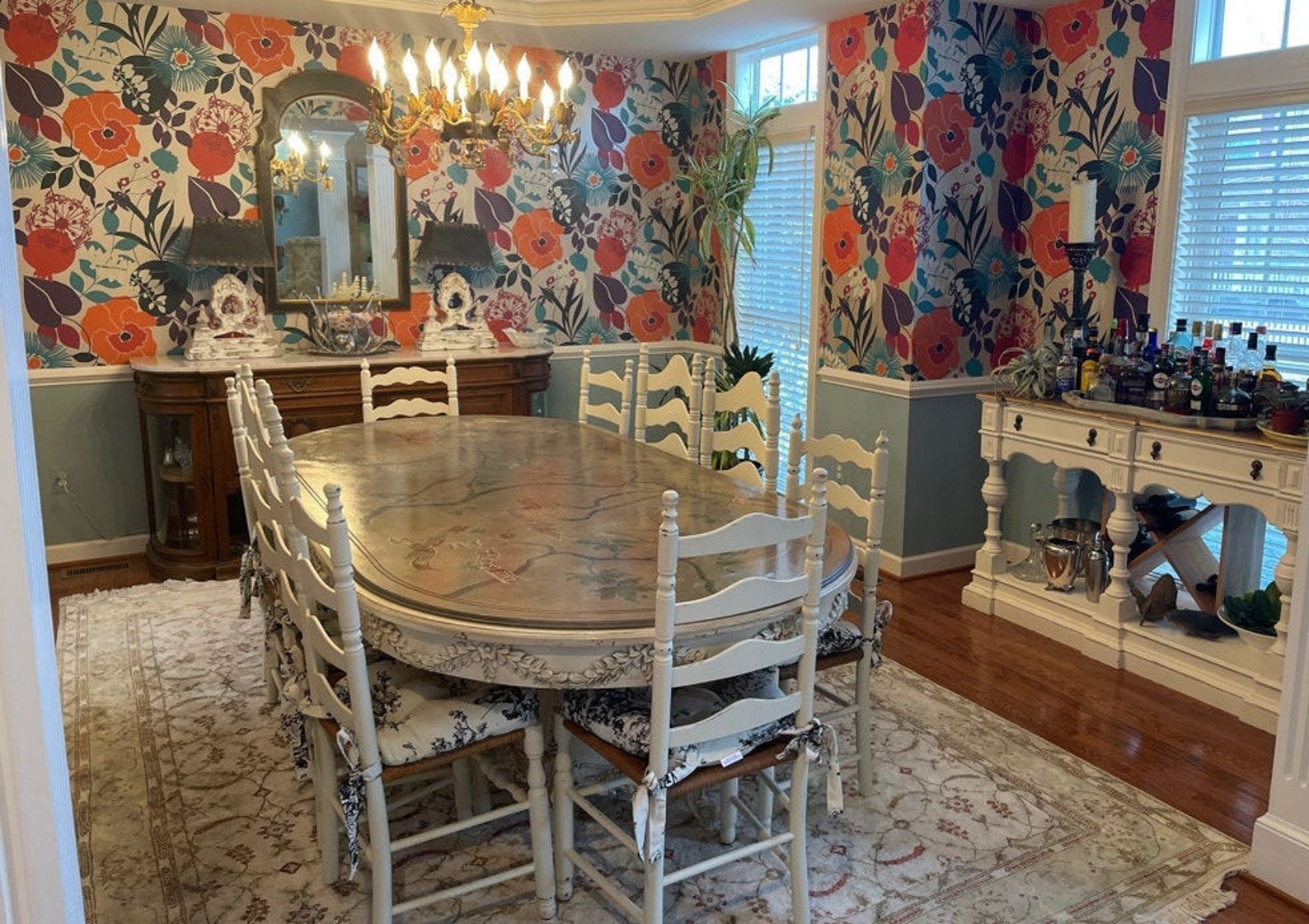 Custom Painted Kitchen Chair Farm House Chair Dining Chair Etsy