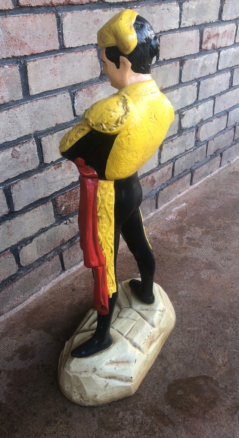 Vintage Matador Statue Matador Figurine Painted Bullfighter - Etsy