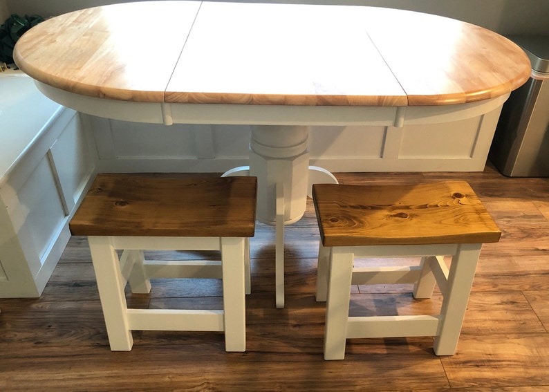 Chair Height Wood Stool Custom Table Height Stool 18 Etsy