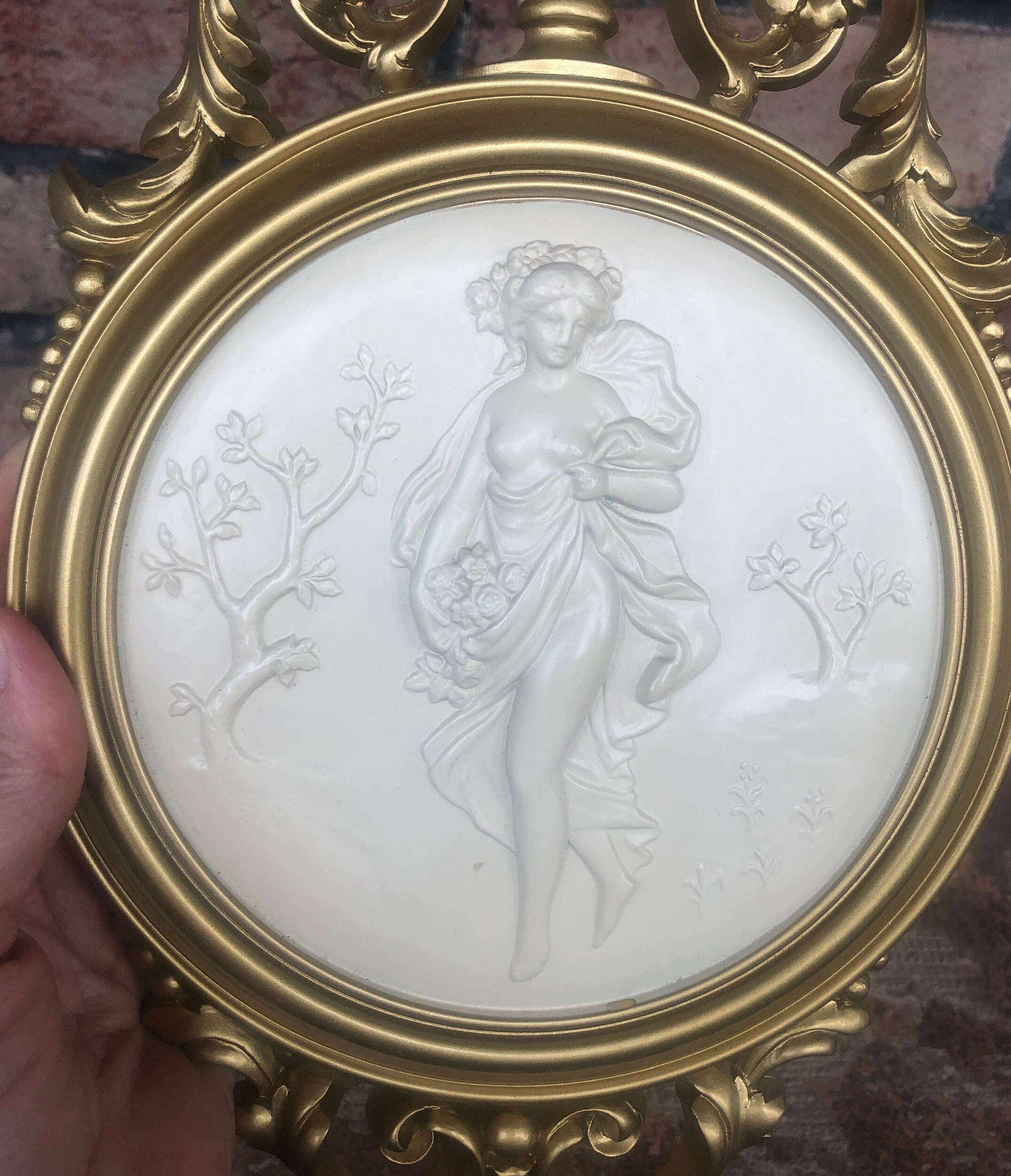 Vintage Syroco Wall Decor Cameo Wall Hangings Summer Etsy