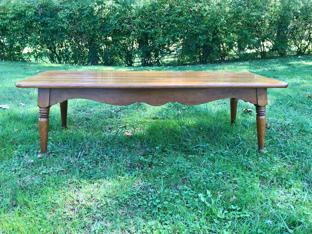 Vintage Maple Coffee Table, Rectangle Coffee Table, Farm House, Cottage