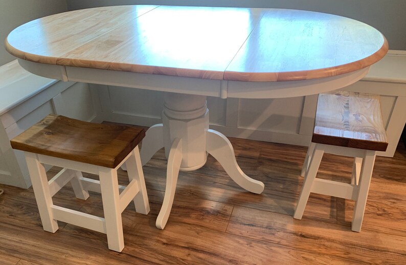 Chair Height Wood Stool Custom Table Height Stool 18 Etsy