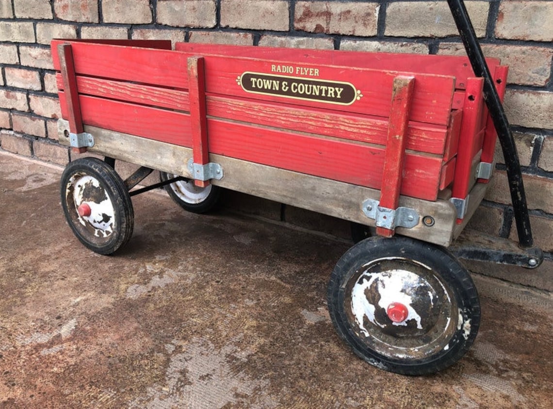 Vintage Radio Flyer Town and Country Wagon Stake Body Wagon Etsy