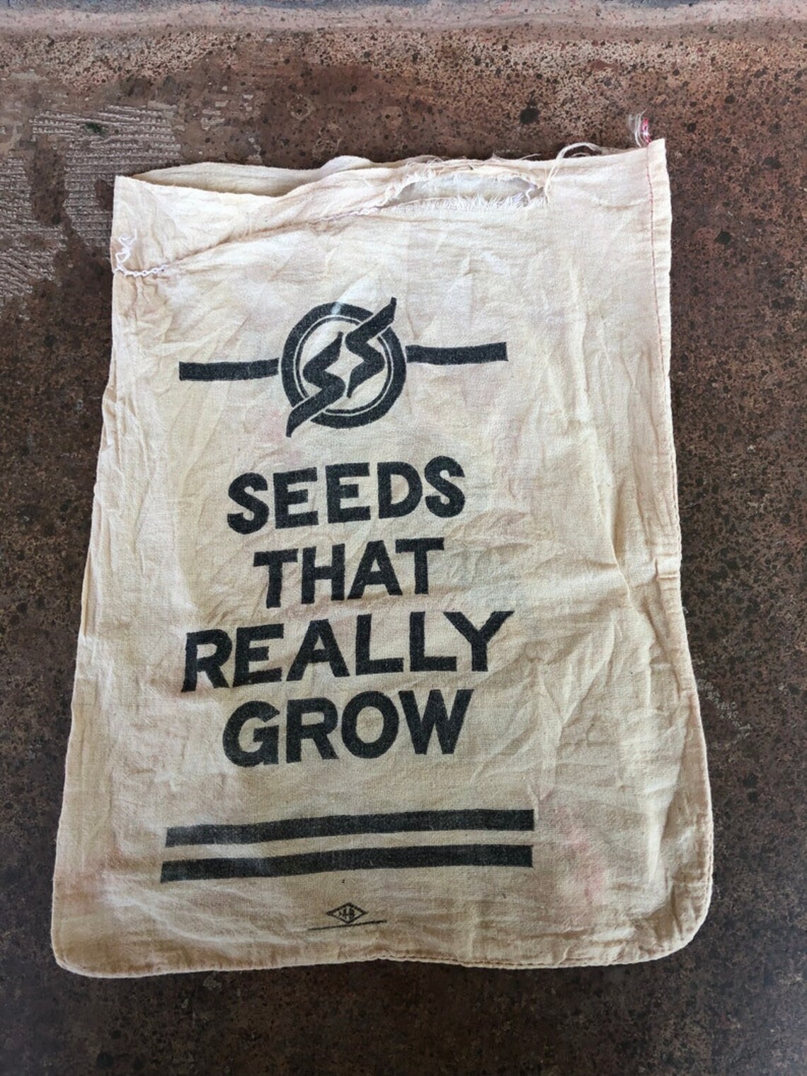 Vintage Seed Sack Southern States Seed Bag Grass Seed Bag Etsy
