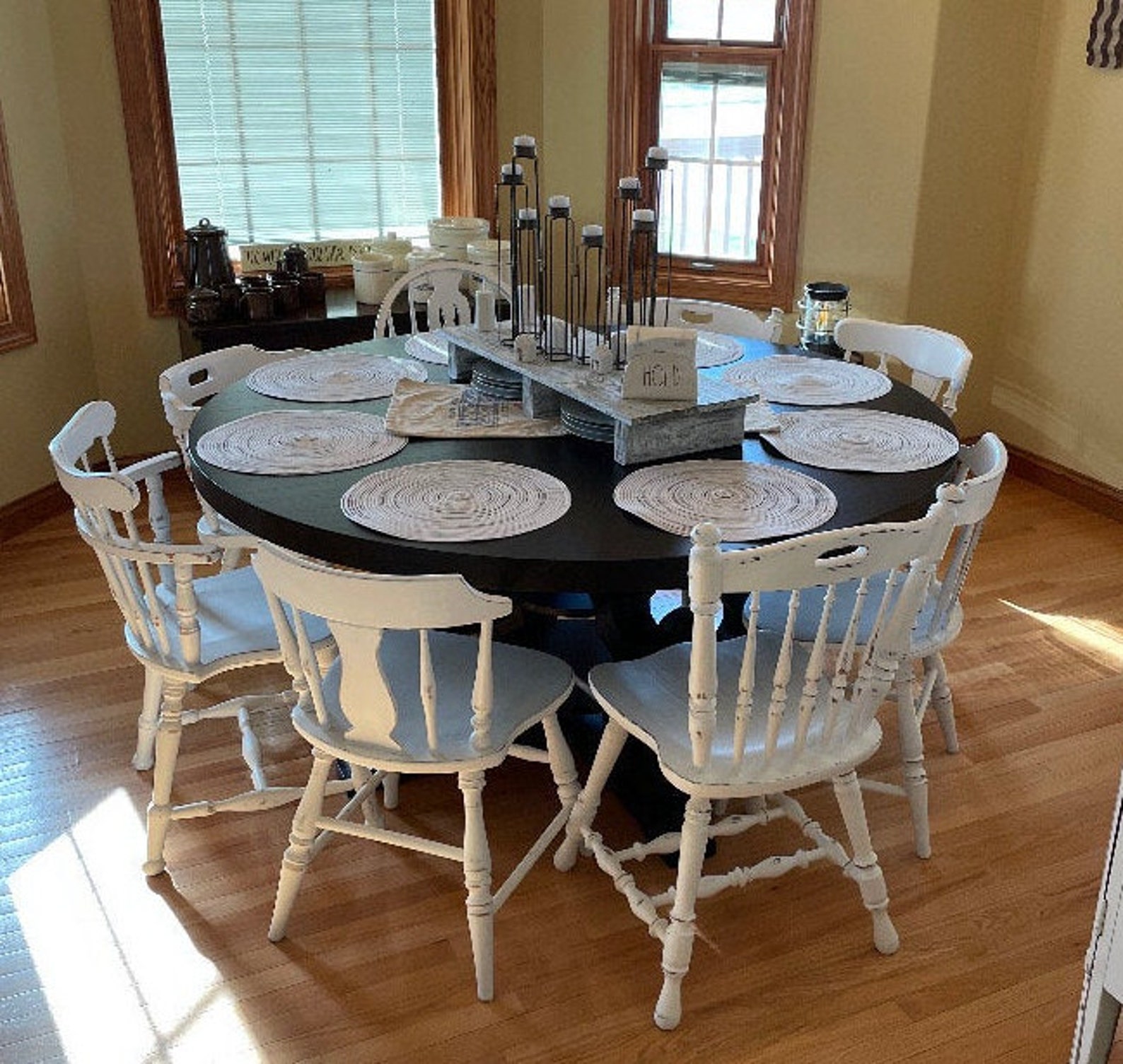 Custom Painted Kitchen Chair Farm House Chair Dining Chair Etsy