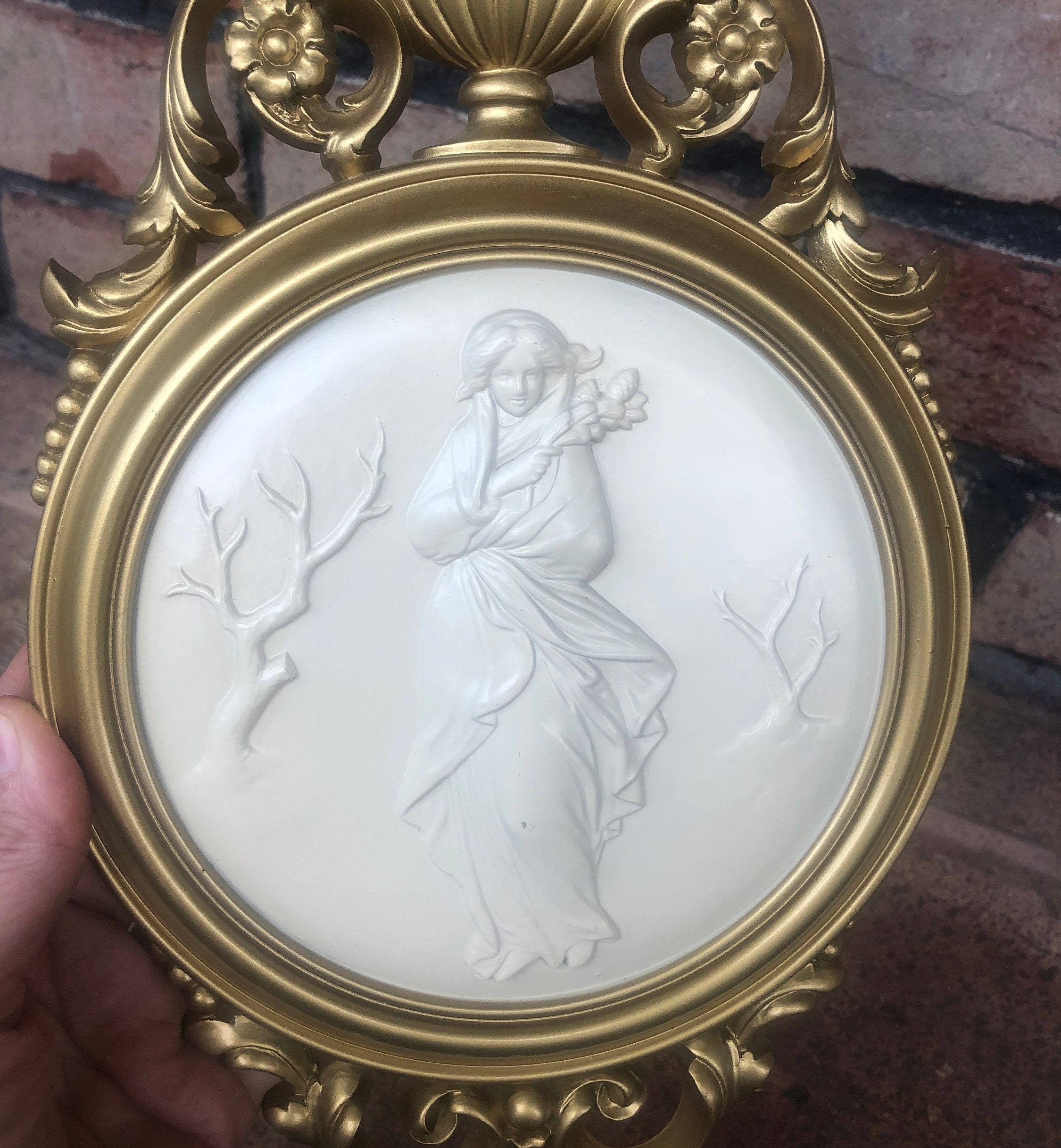 Vintage Syroco Wall Decor Cameo Wall Hangings Summer Etsy