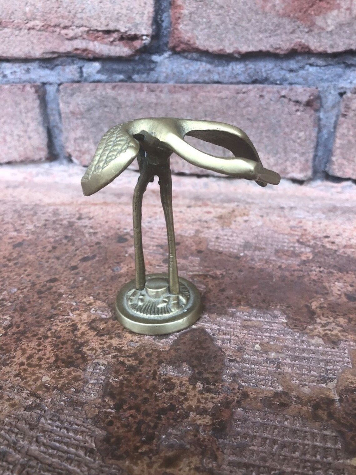 Vintage Brass Cranes Crane Figurines Pair of Cranes Brass Etsy