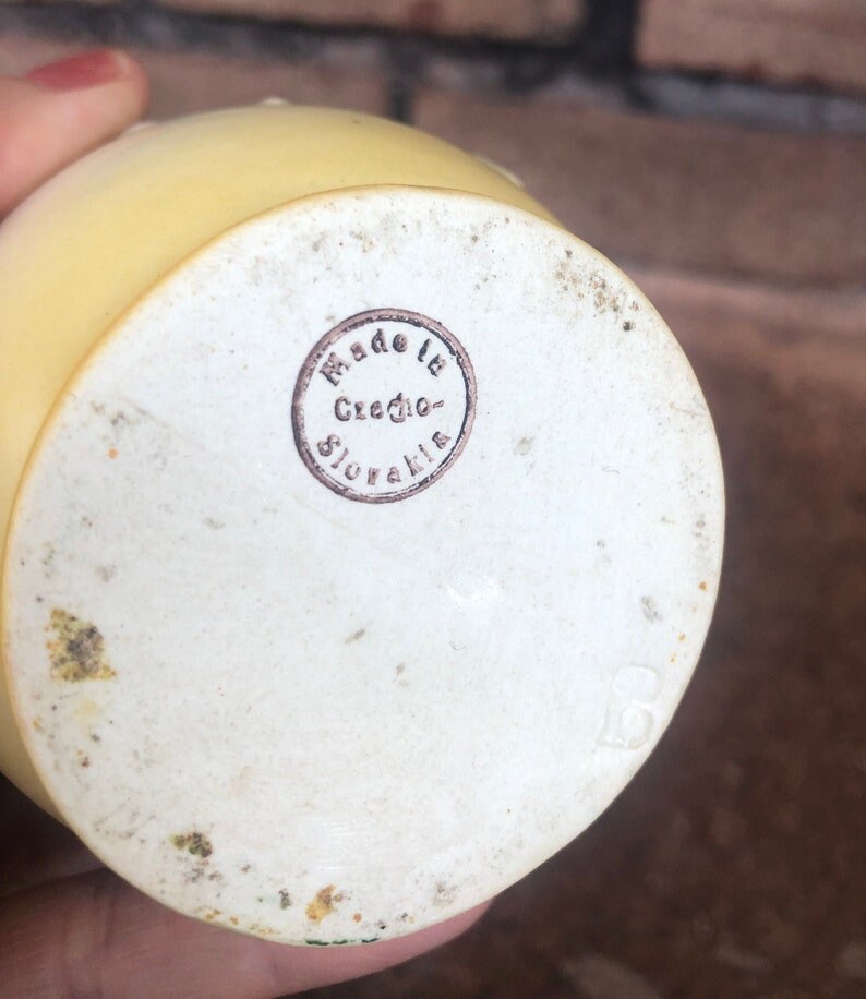 Vintage Small Vase Floral Vase Made in Czechoslovakia Etsy