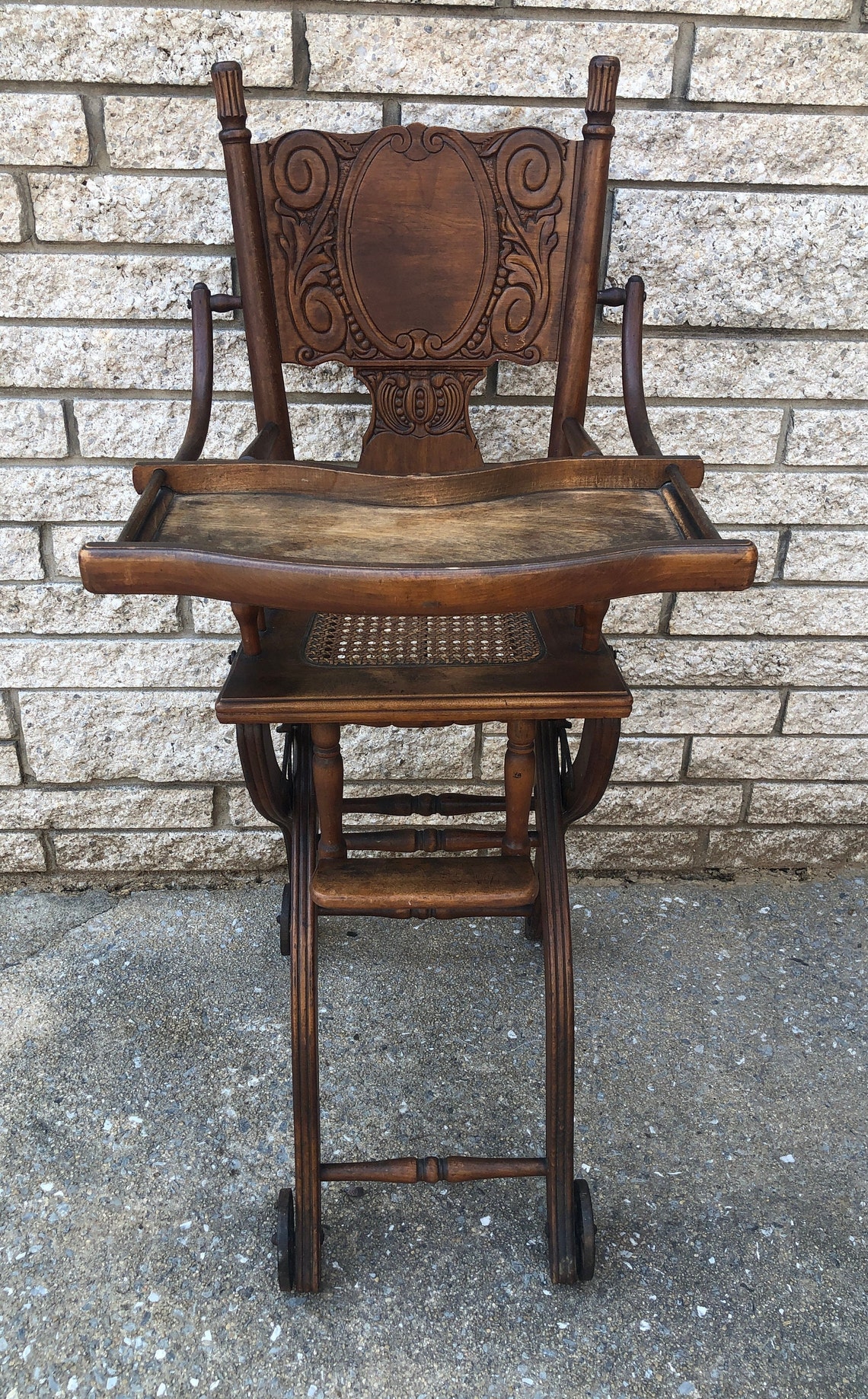 Antique Convertible High Chair Antique Victorian High Chair Etsy