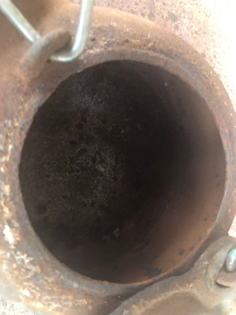 Cast Iron Kettle Vintage Rusty Tea Pot Unique Planter Water Etsy