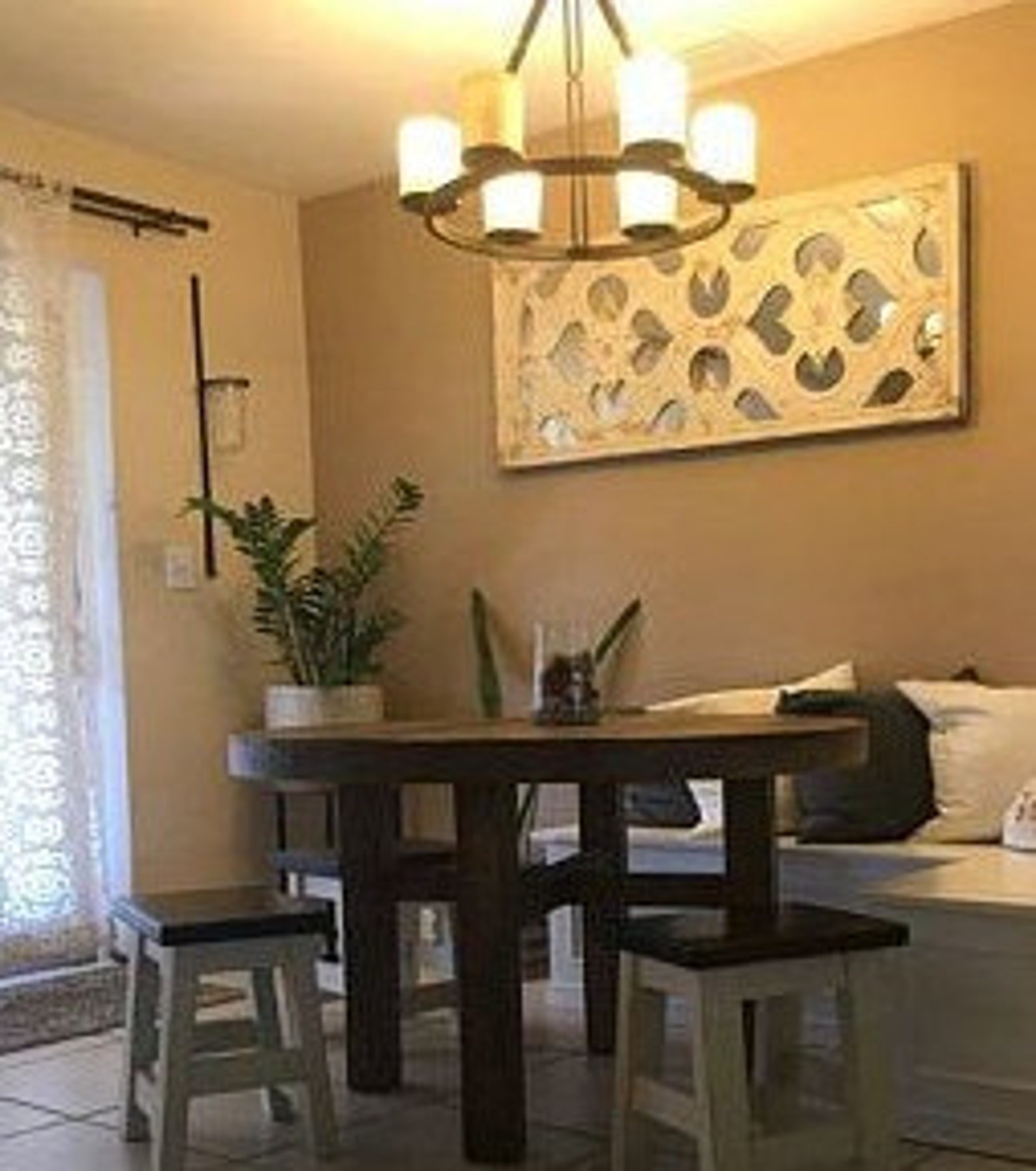 Chair Height Wood Stool Custom Table Height Stool 18 Etsy