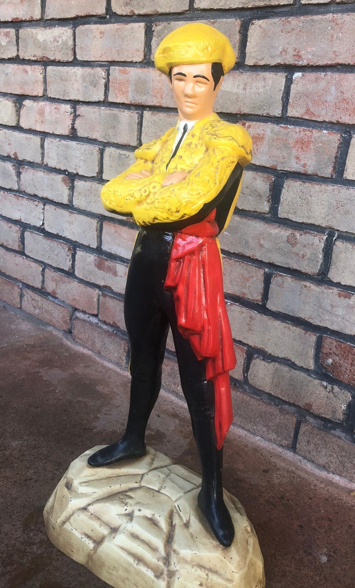 Vintage Matador Statue Matador Figurine Painted Bullfighter - Etsy