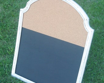 Chalk Board and Cork Message Board, Family Message Center, Office Memo Board, Message Organizer, Message Memo Board, Homeschool Center