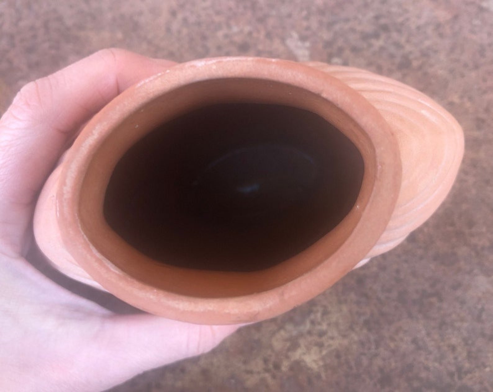 Vintage Terra Cotta Vase Heart Shaped Vase Shell Shaped Etsy