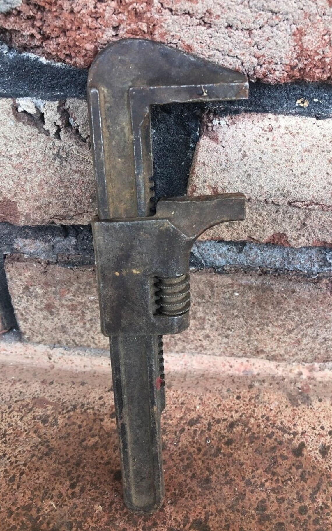 Antique Pipe Wrench Adjustable Wrench Antique Tools Hand Etsy