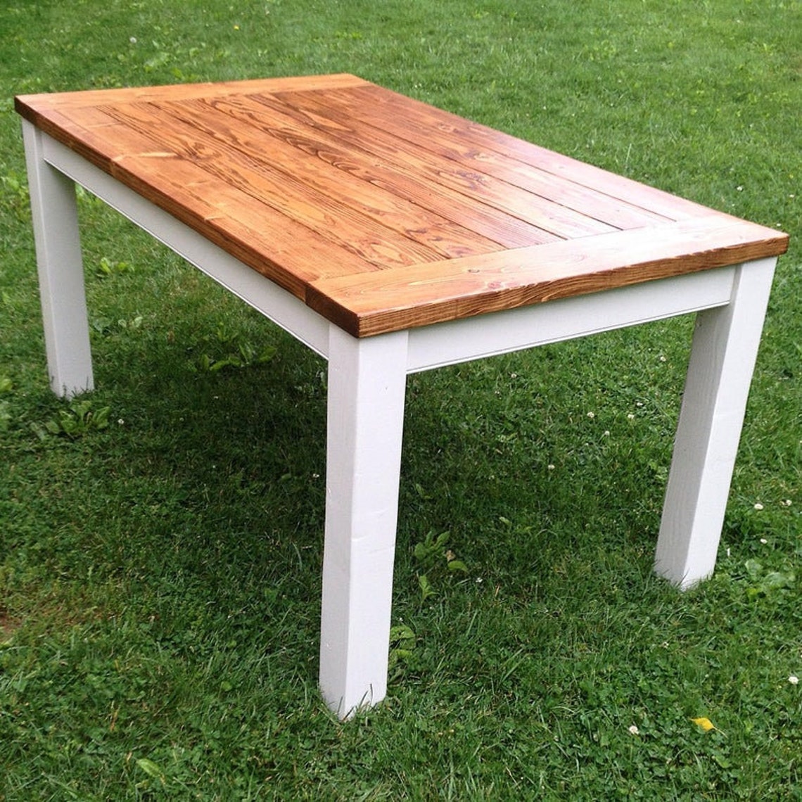 Custom Wood Farm Table Rustic Wood Table Farm House Dining Etsy