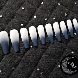 Long Coffin Halloween Press On Nails Witch Nails Fake Nails False Nails Press Ons Glue On Nails Long Nails Ready To Ship image 3