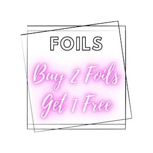 Buy 2 Foils Get 1 FREE Nail Foils Transfer Foils Nail Decals Nail Art Nail Accessories image 1