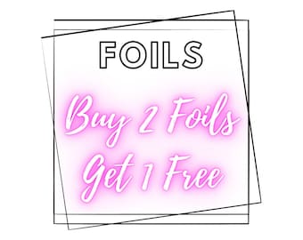 Buy 2 Foils Get 1 FREE! | Nail Foils | Transfer Foils | Nail Decals | Nail Art | Nail Accessories |