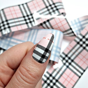 Tartan Nail Foils | Tartan Nails | Plaid Nails | Nail Foils | Nail Decals | Nail Stickers | Nail Transfers | Nail Art