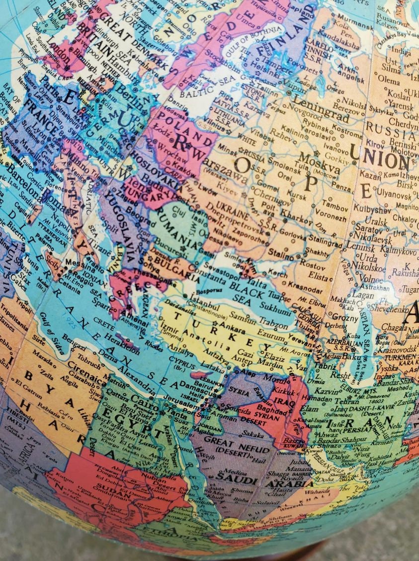 Vintage Replogle 10 Inch Reference Globe - Etsy