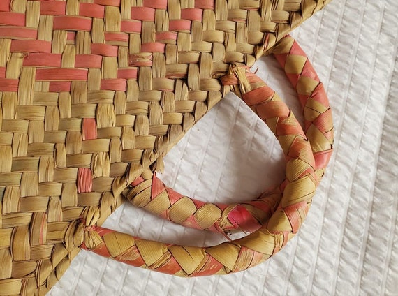 Vintage Colored Woven Satchel - image 3