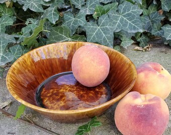 Antique Bennington Rockingham Pie Plate