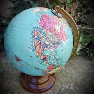Vintage Replogle 10 Inch Reference Globe