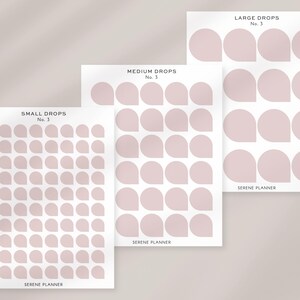 Adesivi a goccia / Adesivi a goccia trasparenti / Adesivi a goccia d'acqua / Adesivi a goccia piccoli / Adesivi per planner / Adesivi per planner funzionali