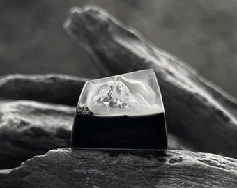 Himalayan Mountain Resin Keycap | Artisan Escape Key for Mechanical Keyboard