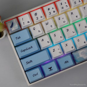Nirvana Keycaps Set | Custom Keycaps | Sublimation Keycaps | SA Profile Keycap | Japanese Keycaps Set | Mechanical Keyboard Computer Keycaps
