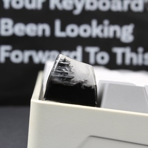 Mechanical Keyboard Keycap Black Samurai Dojo Keycap for Cherry MX Stem Keyboards Handmade Keycap Artisan Keycap Escape Keycap Japanese Dojo