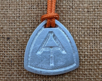 Appalachian Trail Medallion, sand cast aluminum medal