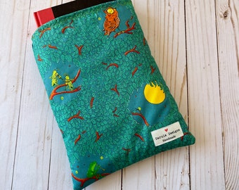 Forest Animals Booksleeve | Book Sleeve | Book Pouch | Book Cover | Padded Book Sleeve | Book Protector