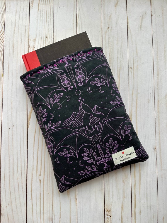 Fantasy Night Court Inspired Booksleeve | Book Pouch | Book Cover | Padded Book Sleeve | Book Protector