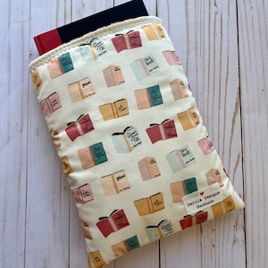 Classic Books Booksleeve | Book Pouch | Book Cover | Padded Book Sleeve | Book Protector