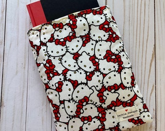 Hello Kitty Booksleeve | Book Pouch | Book Cover | Padded Book Sleeve | Book Protector