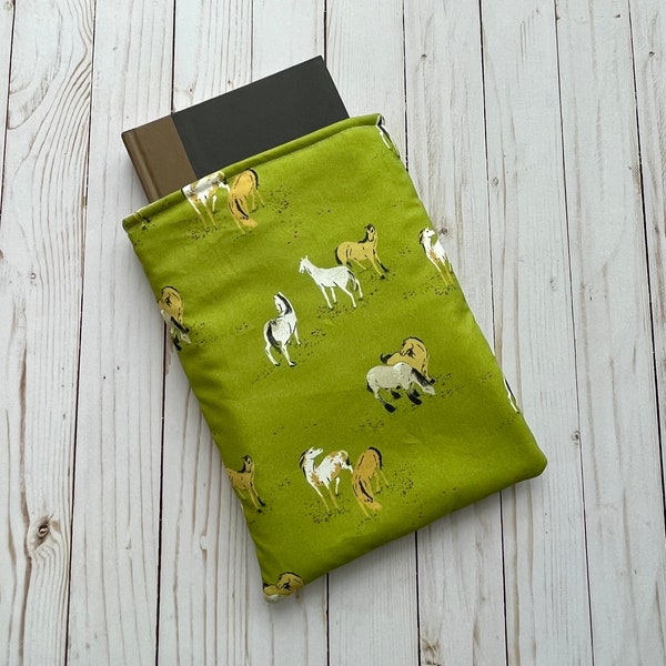 Horse Booksleeve | Book Sleeve | Book Pouch | Book Cover | Padded Book Sleeve | Book Protector