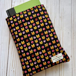 Black Cats Booksleeve | Book Sleeve | Book Pouch | Book Cover | Padded Book Sleeve | Book Protector
